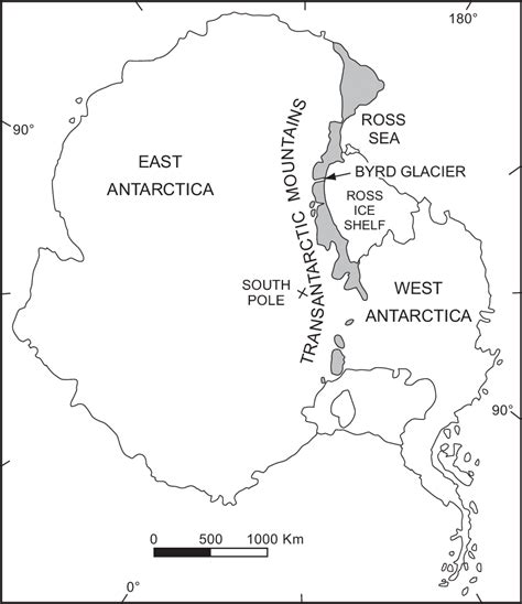 Location map, Byrd Glacier. | Download Scientific Diagram