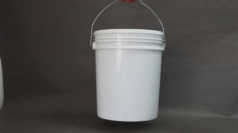 Printed Clear 5 Gallon Plastic Buckets With Lids And Metal Handle - Buy ...