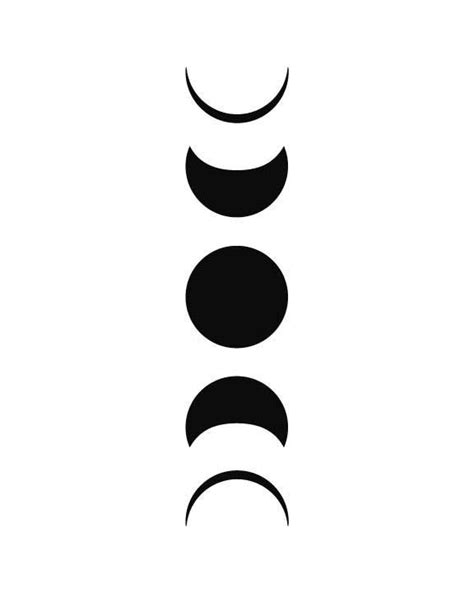 Moon phases tattoo, Minimalist tattoo, Moon cycle tattoo