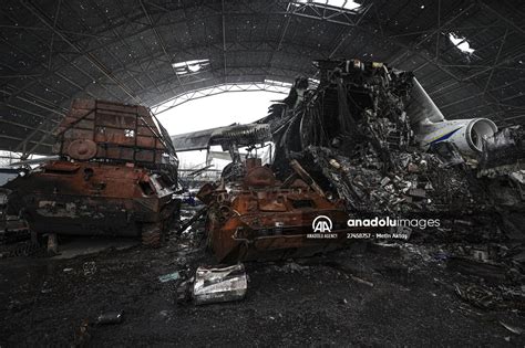 The wreckage of the Antonov An-225 in Ukraine | Anadolu Images