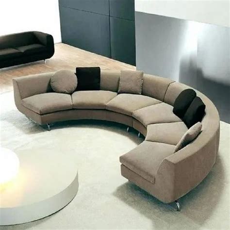 Wooden Modern Designer Corner Round Sofa, For Home, Bedroom at Rs 70000 ...