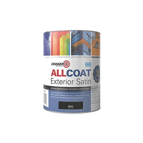 Zinsser Allcoat Exterior Satin Black - Decor8 Northern (en-GB)