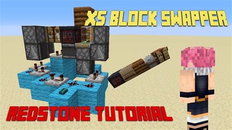 SIMPLE 5 Block, Block Swapper : Minecraft 1.16 Redstone Tutorial - YouTube