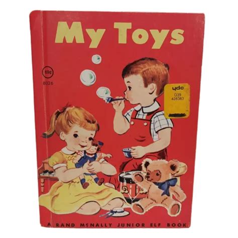 VINTAGE A RAND McNally Junior Elf Book "My Toys" Augusta Goldin 1955 ...