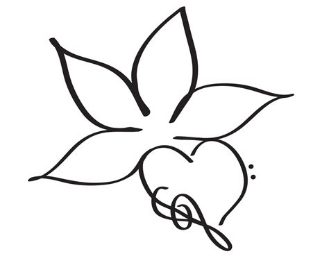 flower tattoo drawing easy - Clip Art Library