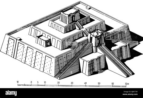 ancient world, Mesopotamia, Ur, Ziggurat, late 3th century BC Stock ...