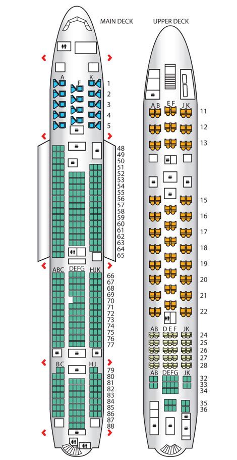 Qantas A380 Seat Map