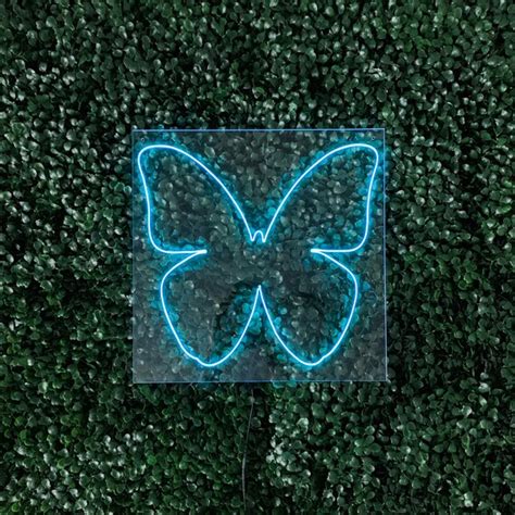 Butterfly Neon Sign 12 X 12 In 18 X 18 in Custom Handmade - Etsy