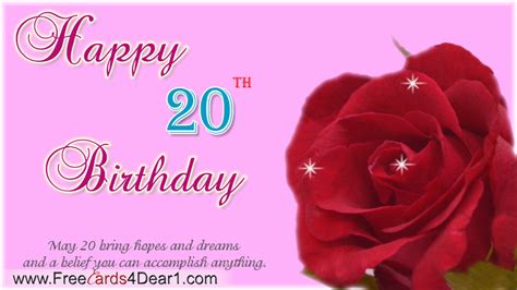 Happy 20th Birthday Quotes. QuotesGram