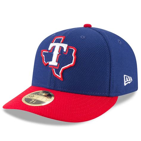 Men's Texas Rangers New Era Navy/Red Diamond Era 59FIFTY Low Profile ...