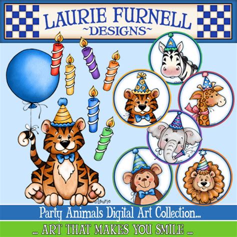 Party Clipart Zoo Animal Clipart Celebration Clipart - Etsy Canada