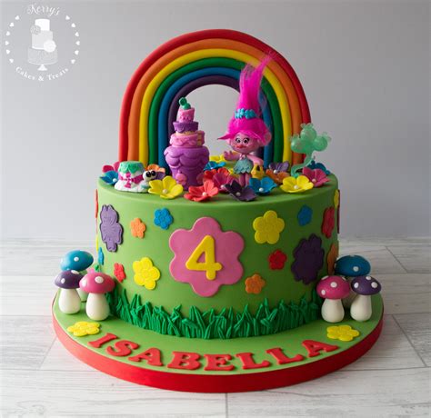 Cute and colourful Trolls themed birthday cake 5th Birthday Cake, Funny Birthday Cakes, Birthday ...