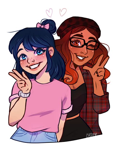 Marinette and Alya - Miraculous Ladybug Fan Art (40218835) - Fanpop