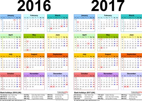 2016 2017 Fiscal Year Calender | Calendar Template 2016