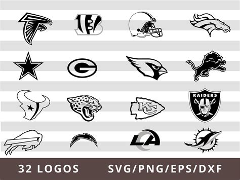 Nfl Football Teams Svg Files For Silhouette Files For - vrogue.co