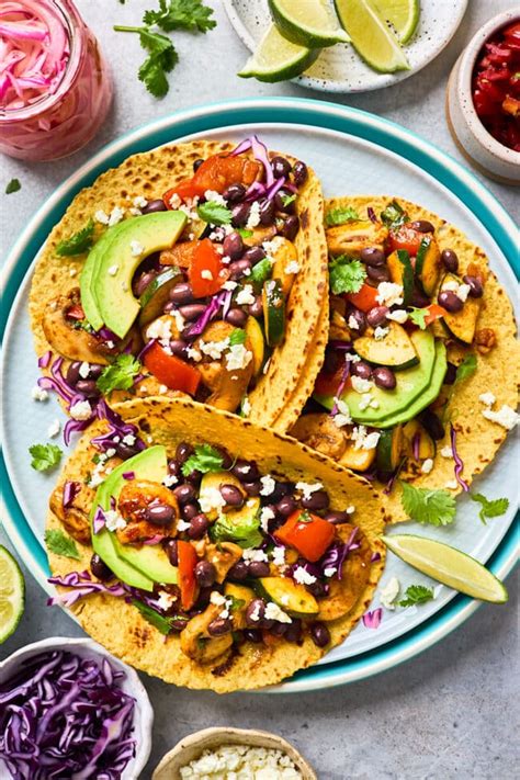 Easy Vegetarian Tacos {30-Minute Meal} - Two Peas & Their Pod