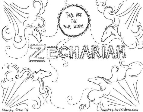 Zechariah Bible Coloring Page - Ministry-To-Children