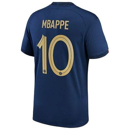 Fifa World Cup Qatar 2022 France Club Home Shirt No. 10 Kylian Mbappe ...