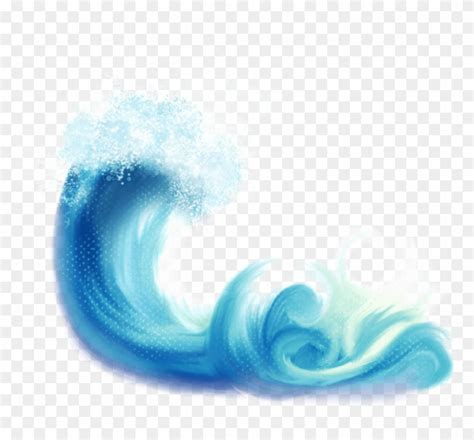 Watercolor Waves Clipart, HD Png Download - 692x600(#241393) - PngFind