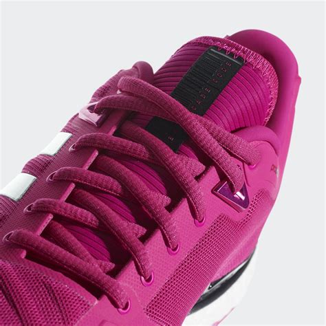 Adidas Mens Barricade Boost 2018 Tennis Shoes - Shock Pink/Legend Ink - Tennisnuts.com