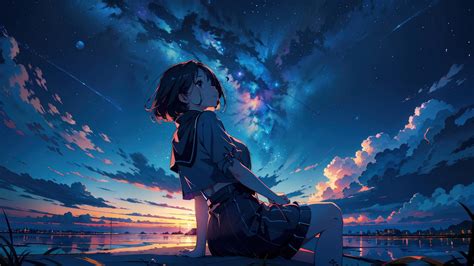 🔥 Free Download Anime Girl Student Sunset 4k Wallpaper Iphone Hd Phone ...