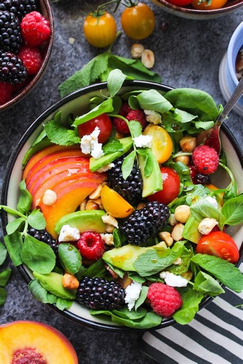 Fruit & Nut Summer Salad - A Saucy Kitchen