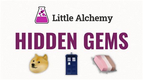 ALL HIDDEN GEMS in Little Alchemy - YouTube