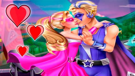 Super Barbie and Ken Kissing Game Online - Princess Barbie Love and Kissing Game for Kids ...