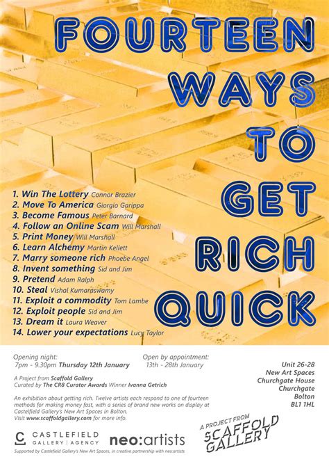 Fourteen Ways To Get Rich Quick - a-n The Artists Information Company