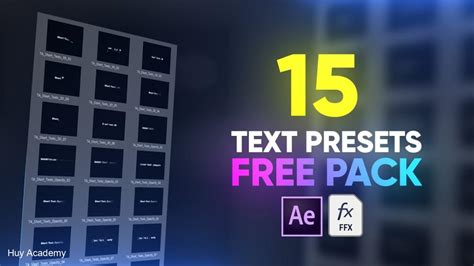 Text Animation Presets Pack for After Effects