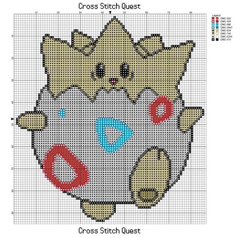 Free Togepi Cross Stitch Pattern Pokemon – Cross Stitch Quest