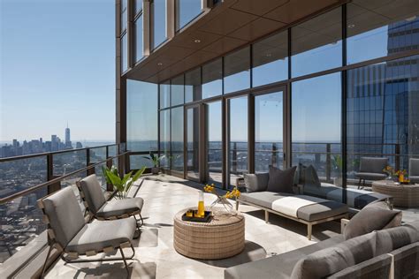 Hudson Yards penthouse with a 920-foot-high terrace lists for $59M | 6sqft