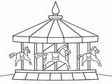 Free Carousel Coloring Pages PDF To Print  Coloringfoldercom sketch template