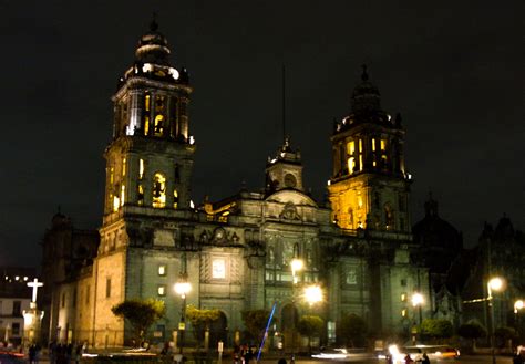 Arquitectura, catedral, mexico, df, centrohistorico, noche, Architecture, cathedral, night ...