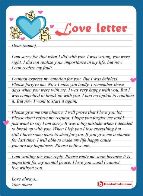 Apology Love Letter to Him / Her