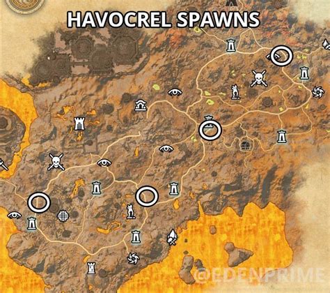 Havocrel Spawn Locations Guide for ESO - Wandering Bosses Deadlands - ESO Hub - Elder Scrolls Online