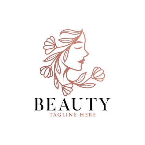 Feminine line art beauty women natural logo design template 5990830 Vector Art at Vecteezy