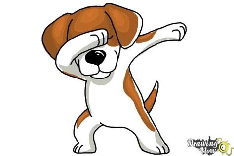 How to Draw a Cute Dog Dabbing - Step 11 | Dog drawing simple, Cute dog ...