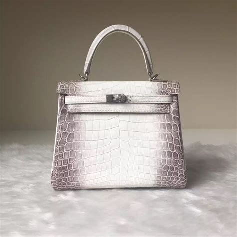 Sale Hermes Bag Himalaya Crocodile Leather Sellier Kelly Bag25CM – HEMA ...