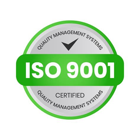 ISO 9001 Certified Rubber Stamp, Badge, Label, Logo, QMS Standard, International Quality ...