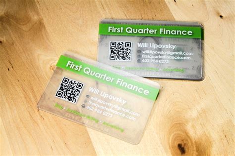 First Quarter Finance Business Cards