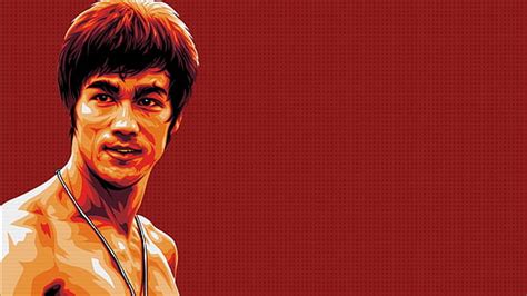 HD wallpaper: Bruce Lee illustration, one person, young adult, front ...