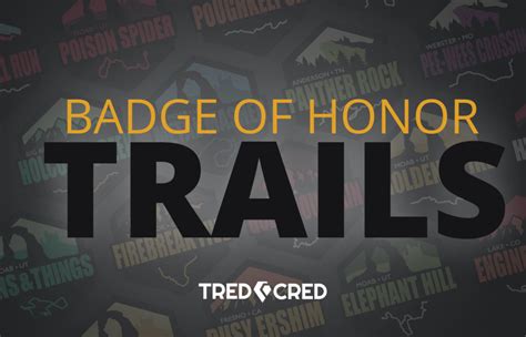 Current Jeep Badge of Honor Trail List - Tred Cred