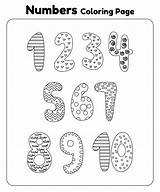 Coloring Pages Free Printable Numbers 1 10 sketch template