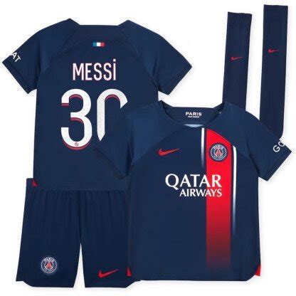 Messi PSG 23/24 Home Kids Kit - SoccerArmor