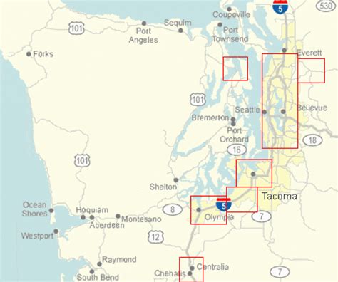 Washington State Milepost Map - Printable Map