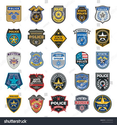 17 Police Department Colored Vector Label Shield Images, Stock Photos ...