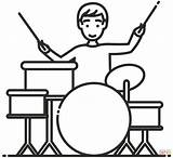 Bateria Schlagzeug Trommel Drums Instrumento Tudodesenhos Triste  sketch template