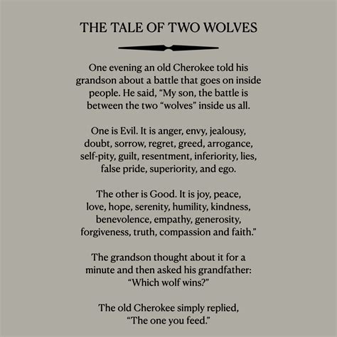 The Tale of Two Wolves | Jimmy John Liautaud