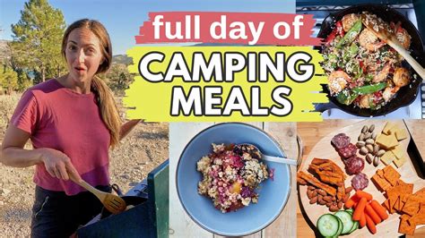 Full day of EASY CAMPING FOOD IDEAS: Delicious camping meals and recipes - YouTube